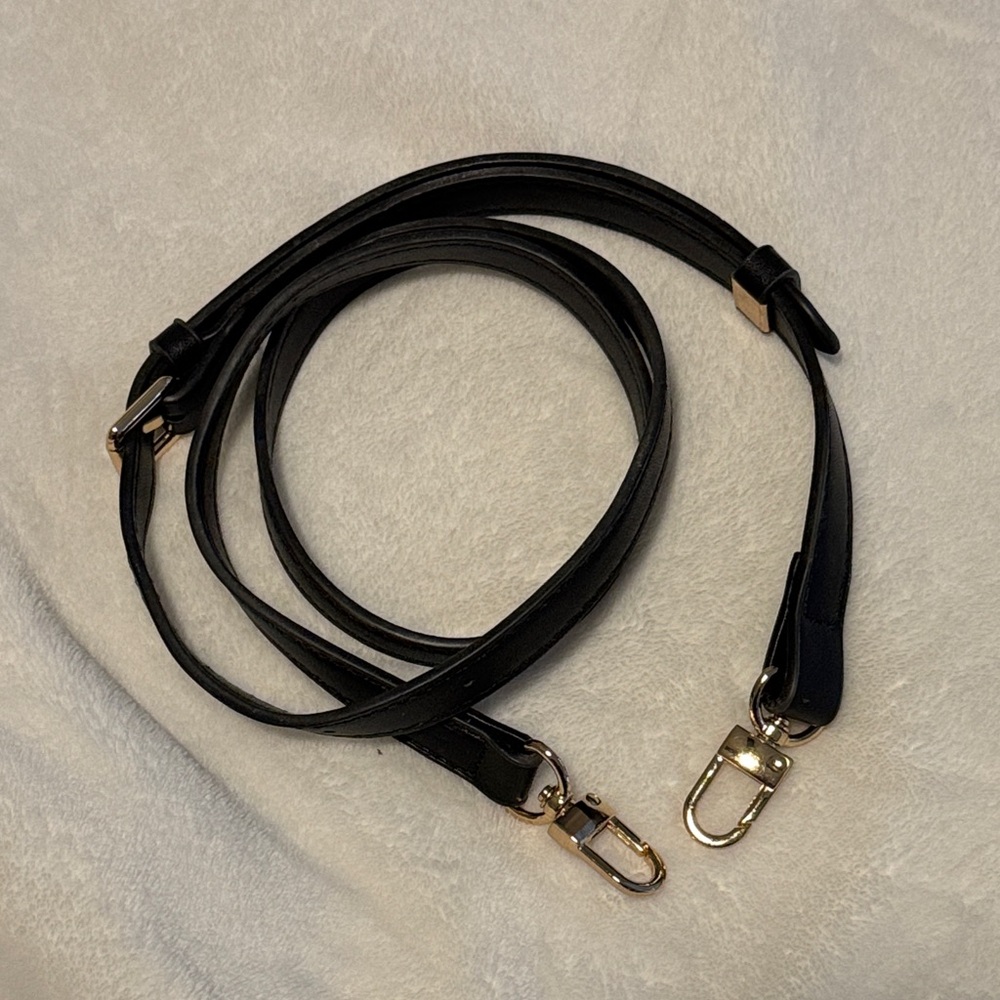 Vegan Leather Black Adjustable Replacement Purse … - image 1